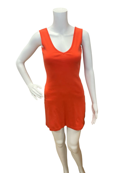 Tee Shop Size XS Orange Solid Pre-Owned Ladies Dress