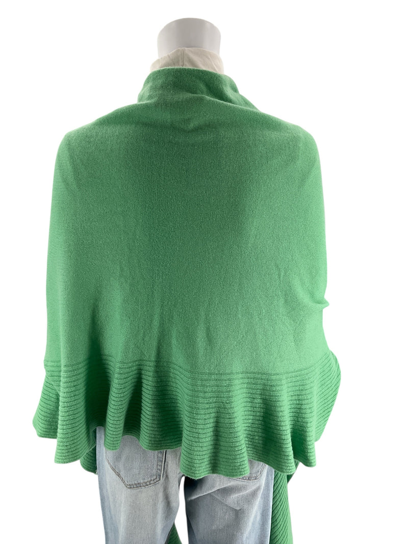 Stitch & Needle Green Solid Pre-Owned Ladies New with Tags Wrap