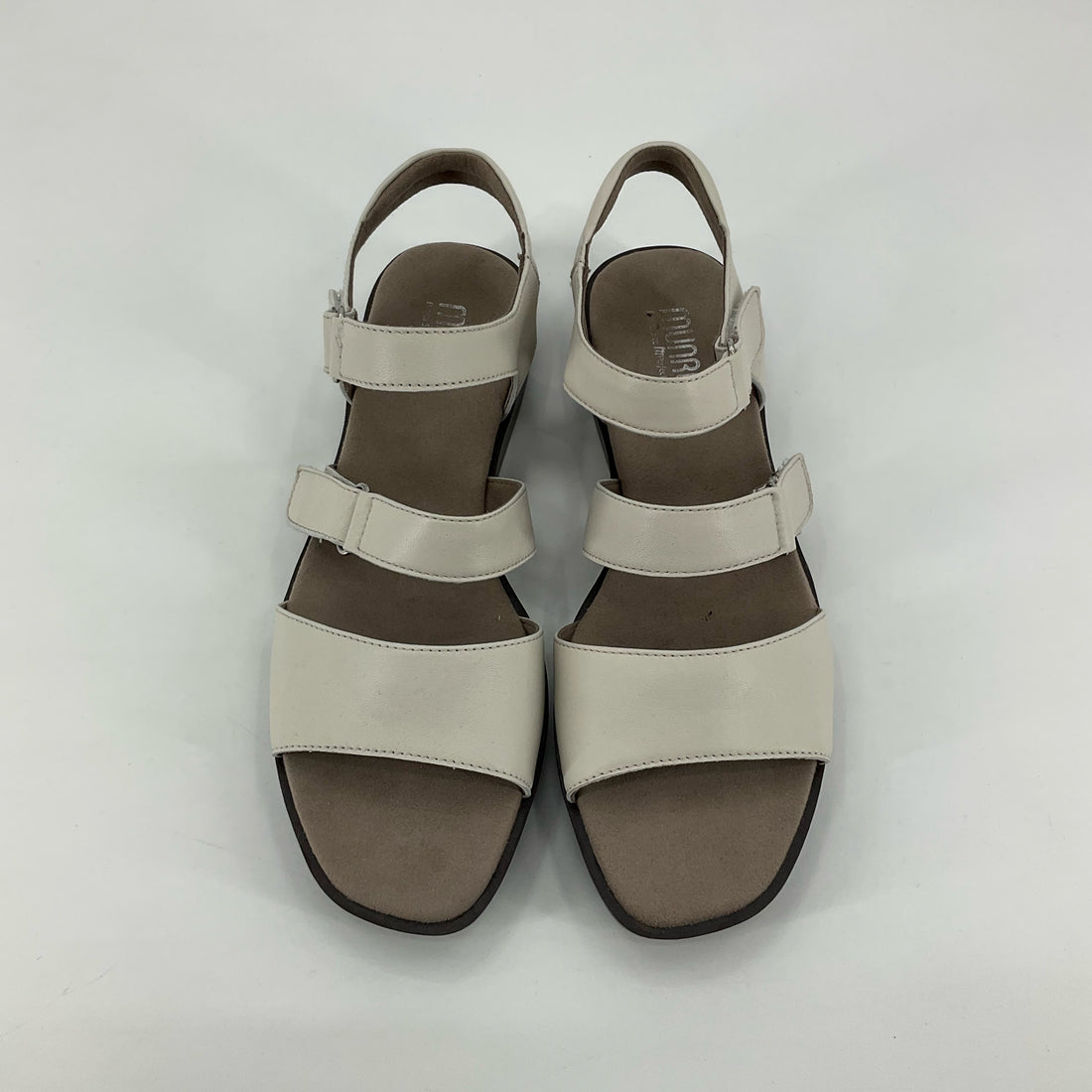 Munro Laine Comfort Wedge Sandals White Leather Size 10M - ONLINE ONLY