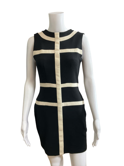 Eileen Vintage 100% Wool Colorblock Sheath Dress | Size 8 | Made in USA - ONLINE ONLY