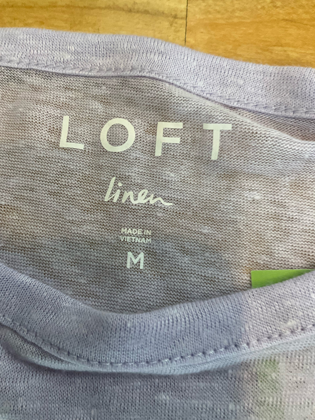 LOFT Lavender Linen &amp; Cotton Flutter Sleeve Top | Size Medium - ONLINE ONLY