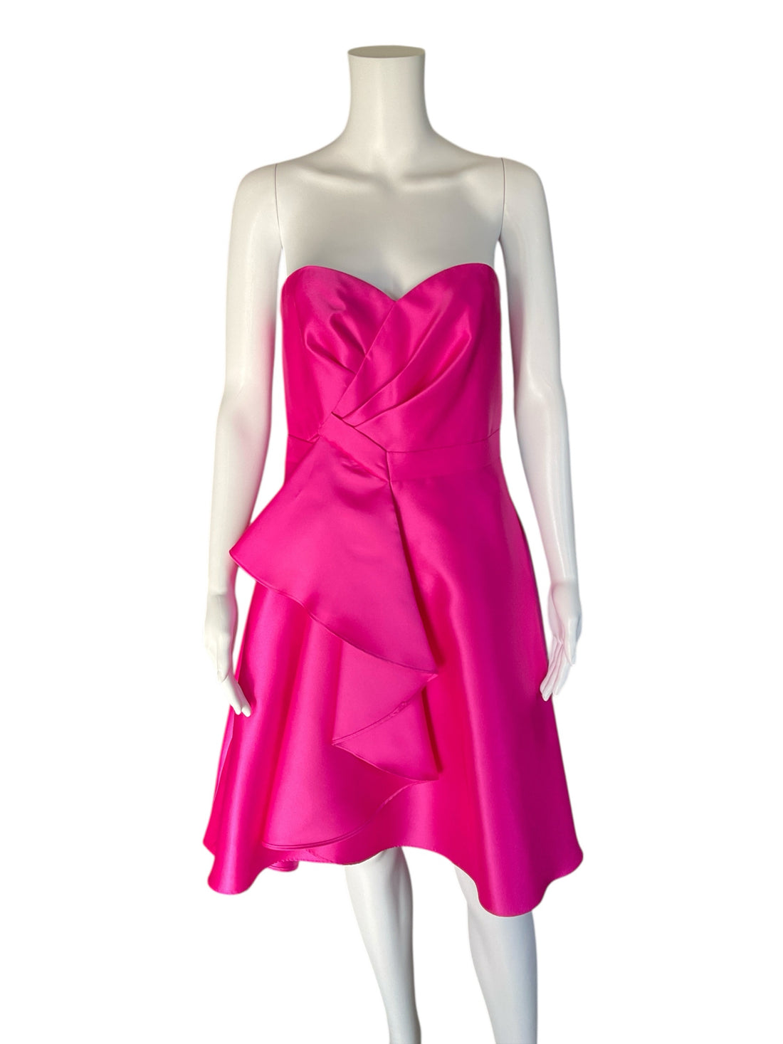 Adrianna Papell Fuschia Solid Pre-Owned Ladies New With Tags Dress - Size 6