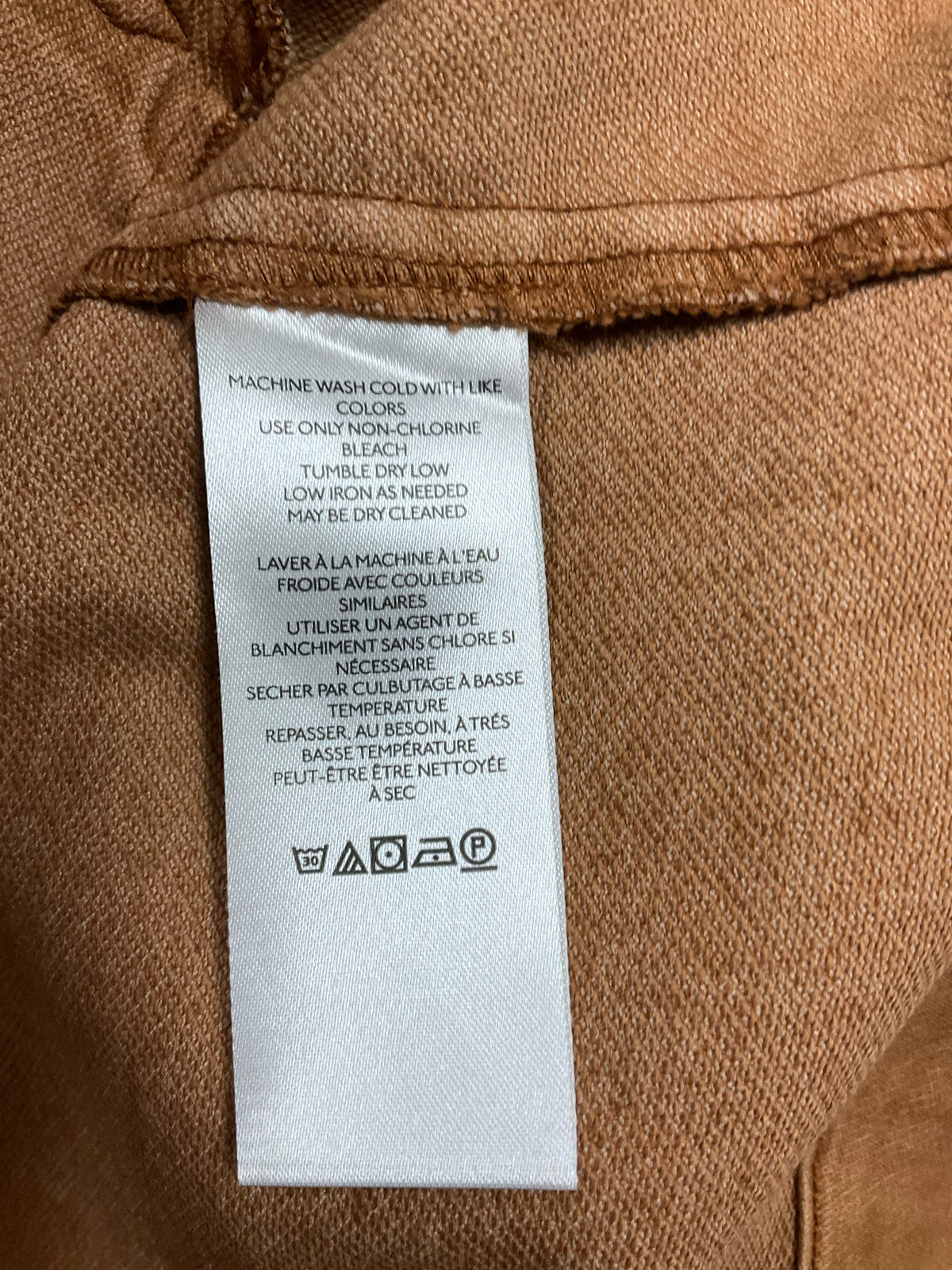 Pilcro and the Letterpress Anthropologie Camel Tan Utility Jacket 3/4 Sleeve Size Large