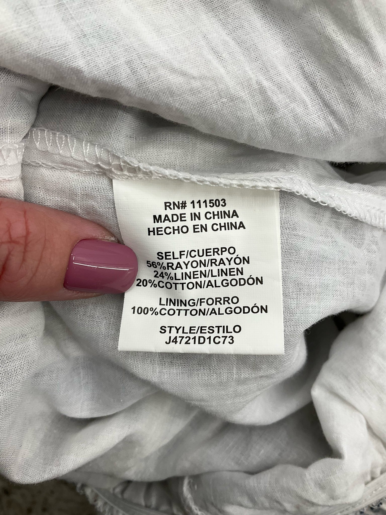 June &amp; Hudson white/blue Jumpsuit White/Blue Stripe Pre-Owned Ladies Jumpsuit - Size Small - Size S