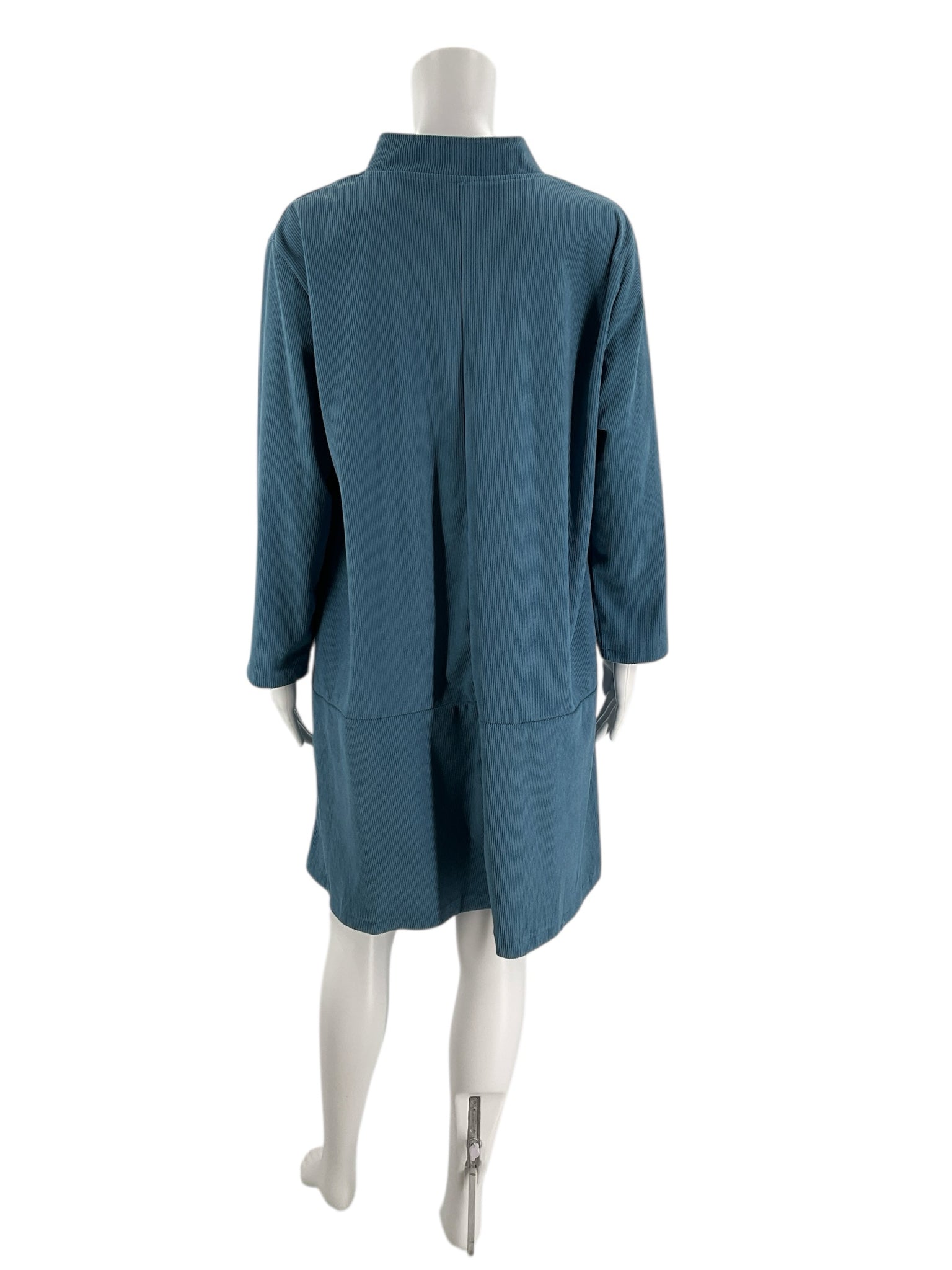 Fashion Blue Corduroy Pre-Owned Dress - Size XL