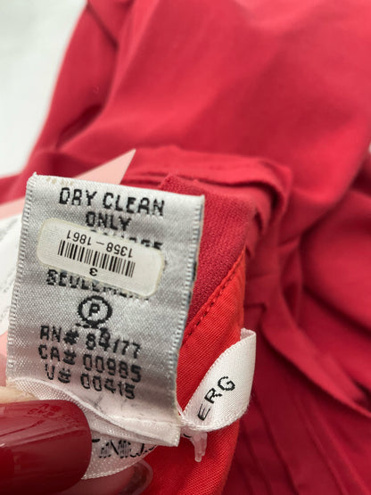 Diane Von Furstenberg Salmon Solid Pre-Owned Ladies Dress - Size Small