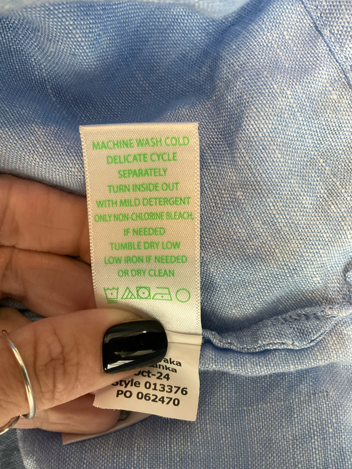 Lilly Pulitzer Tisbury Linen Popover Top Blue Grotto Size 14