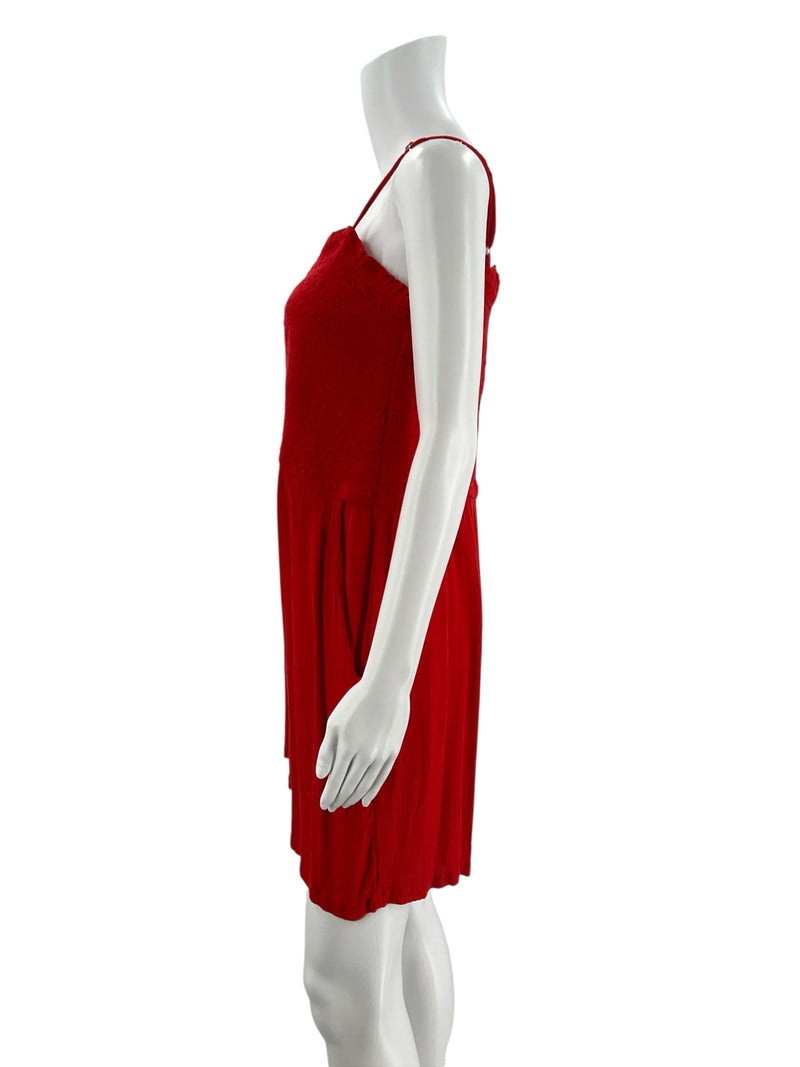LOFT Red Sleeveless Romper – Size XL, Excellent Pre-Owned - Margaret’s Fine Consignment