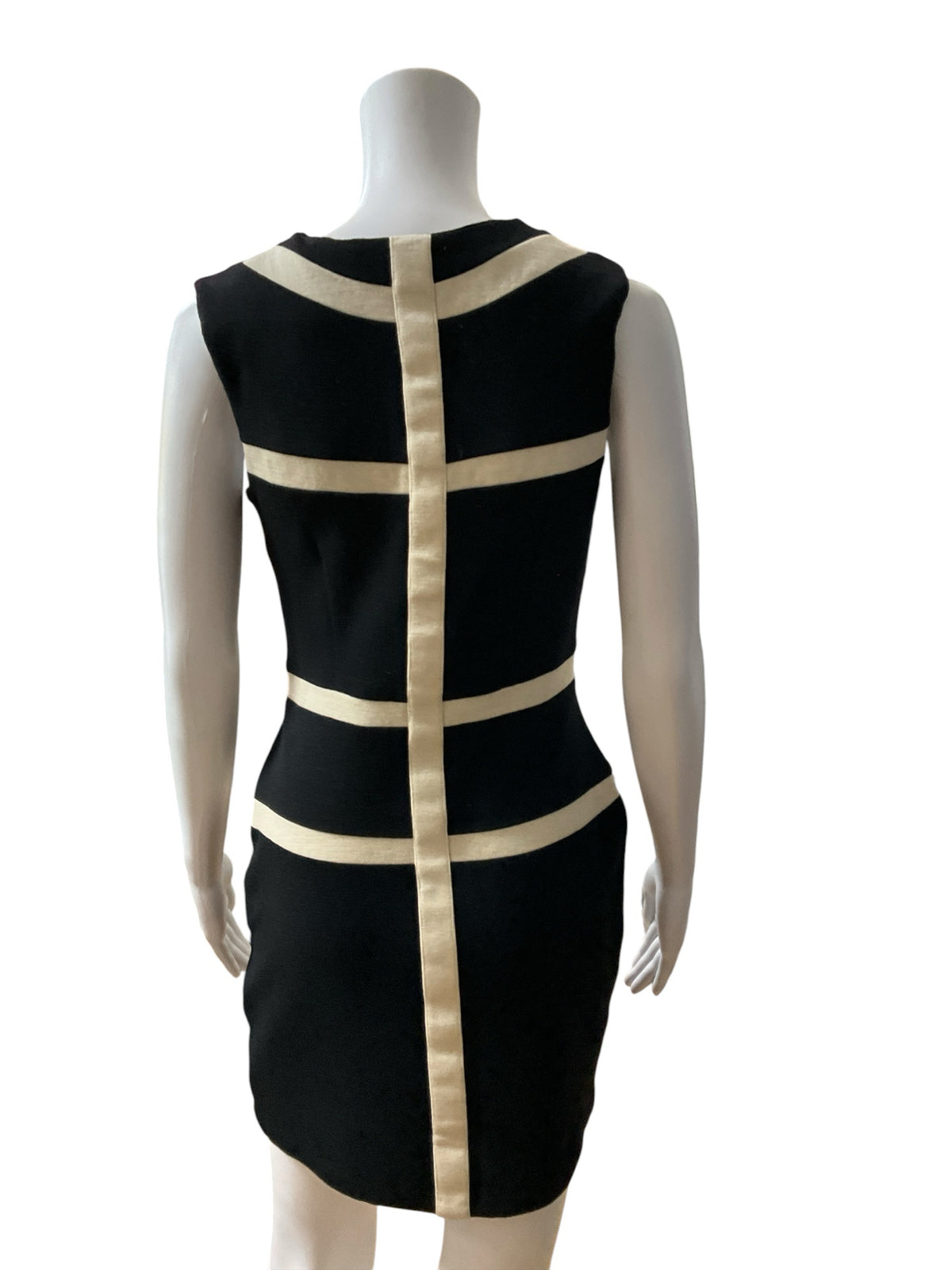 Eileen Vintage 100% Wool Colorblock Sheath Dress | Size 8 | Made in USA - ONLINE ONLY