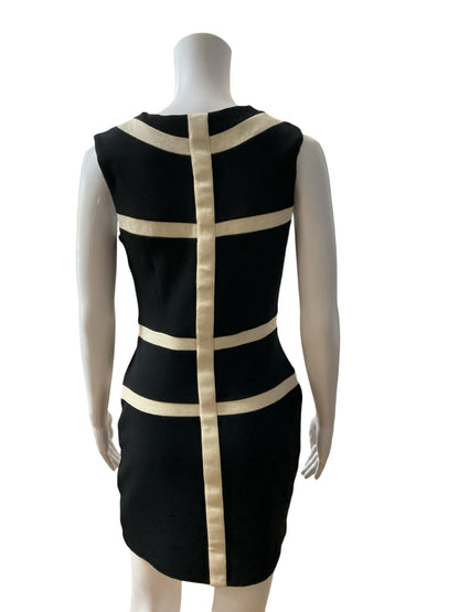 Eileen Vintage 100% Wool Colorblock Sheath Dress | Size 8 | Made in USA - ONLINE ONLY