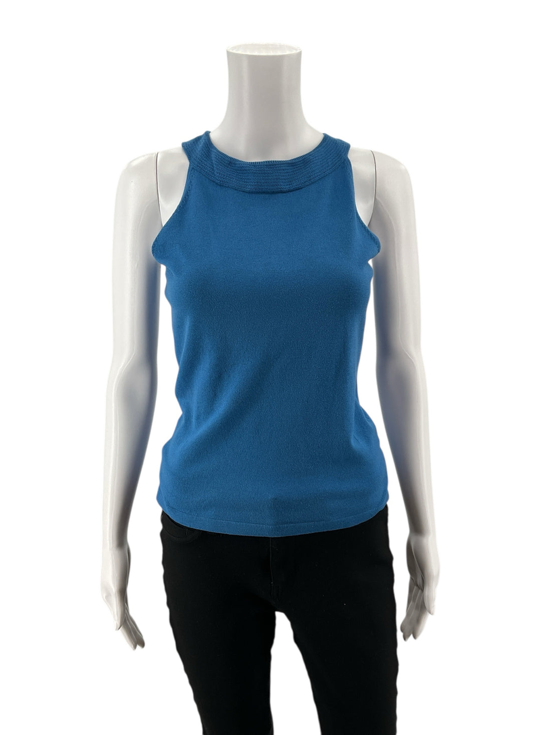 Ann Taylor Blue Solid Pre-Owned Ladies Casual Top - Size Small Petite - Margaret’s Fine Consignment