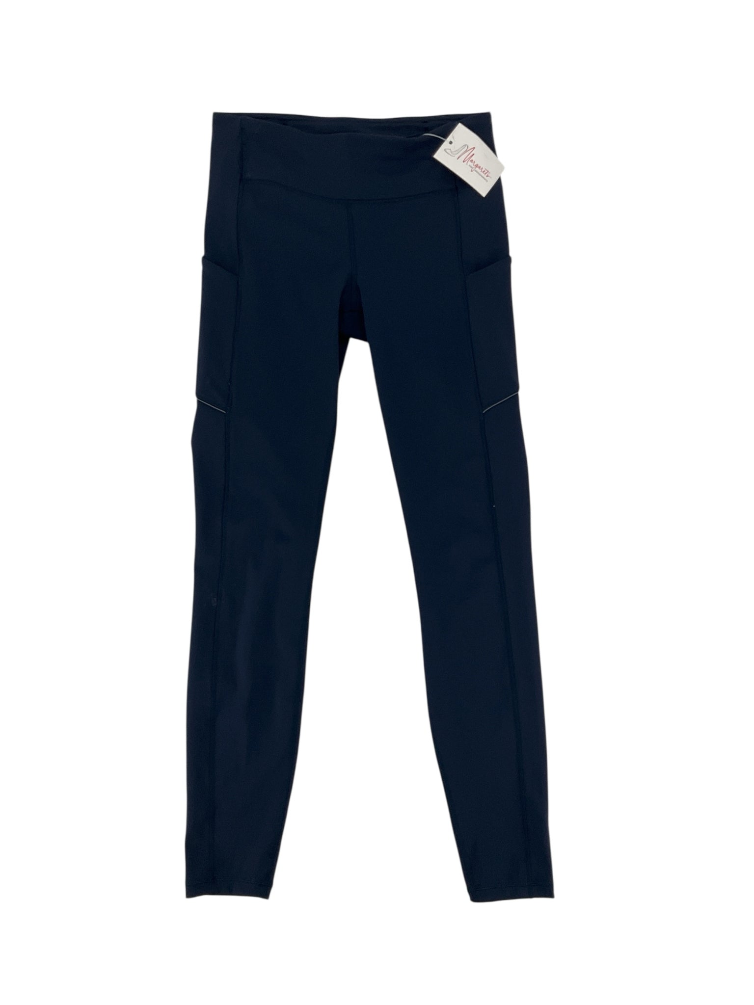 Lululemon Navy Leggings Navy Blue High-Rise Leggings with Pockets | Size 6 - Size 6