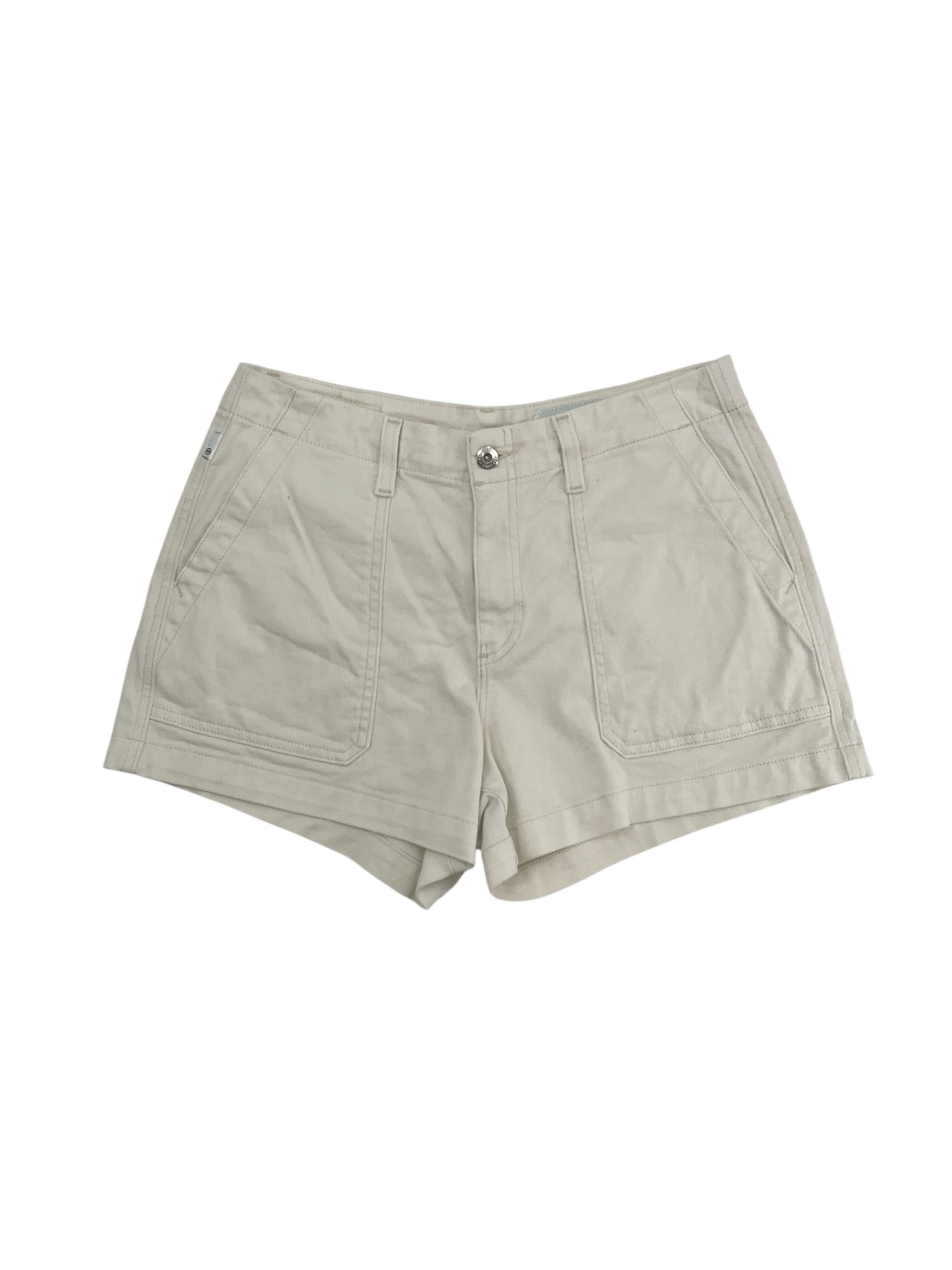 AG Adriano Goldschmied The Walker Short White Cotton Blend Size 6 / 28