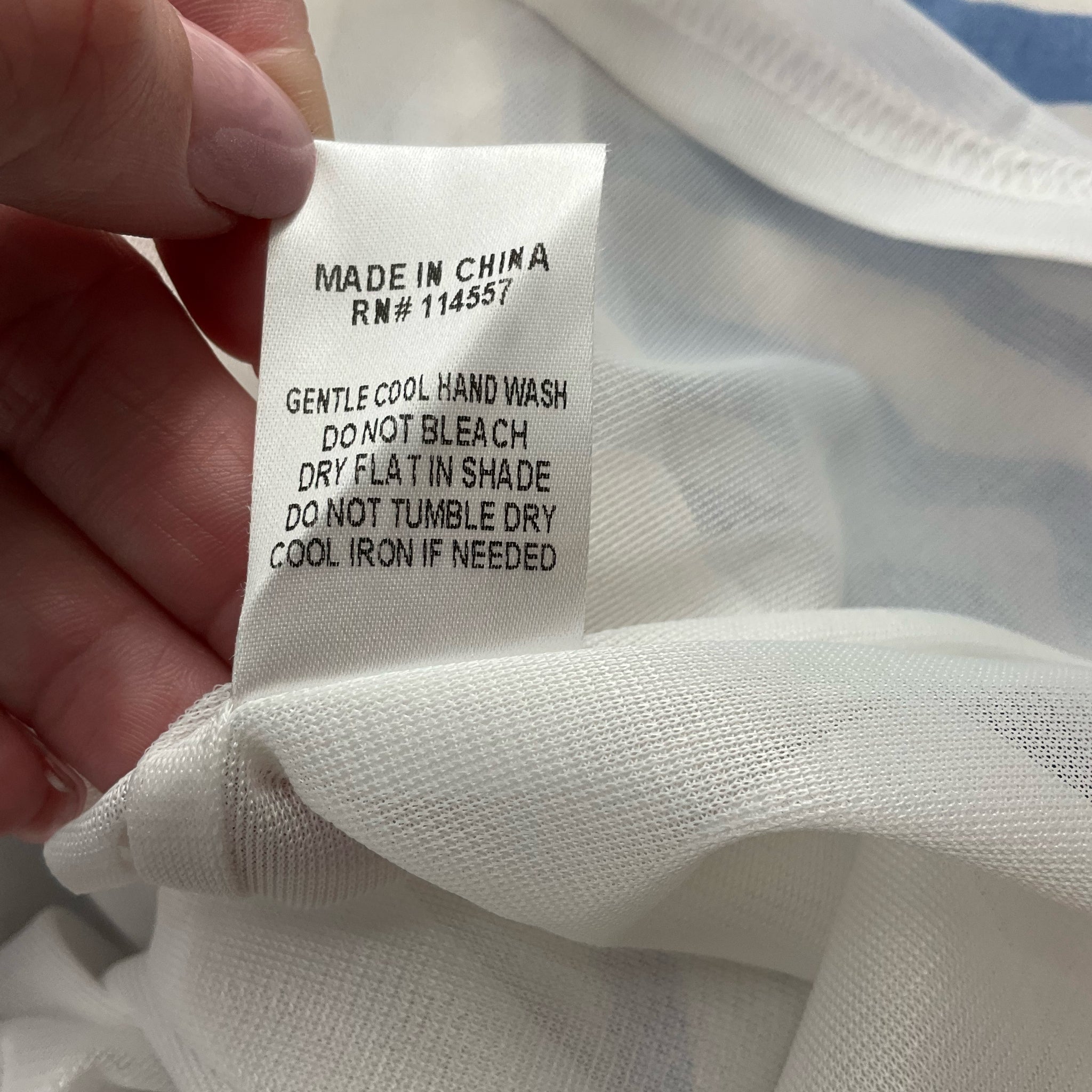 THML White/Blue Print Ladies Pre-Owned Dress - Size XS - Margaret’s Fine Consignment