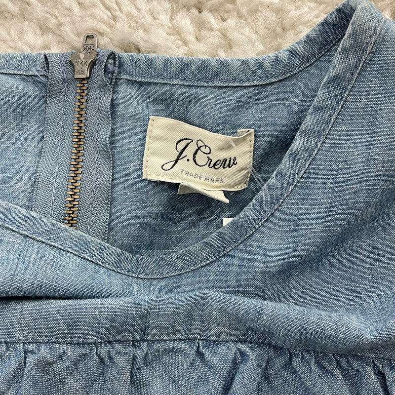 J Crew Blue Solid Pre-Owned Ladies Dress - Size 0 Petite - Margaret’s Fine Consignment
