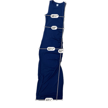 LOFT Beaches Navy Ribbed Knit Sleeveless Maxi Dress | Size Small - ONLINE ONLY