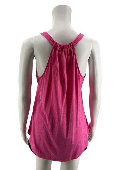 Lilly Pulitzer Luxletic Corina Racerback Tank Top Medium Pink Pima Cotton