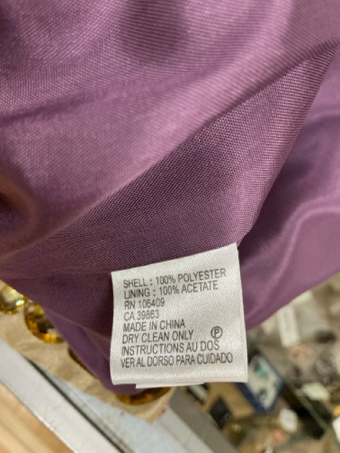 Tahari Arthur S. Levine Purple Ruffle Sheath Dress Size 6