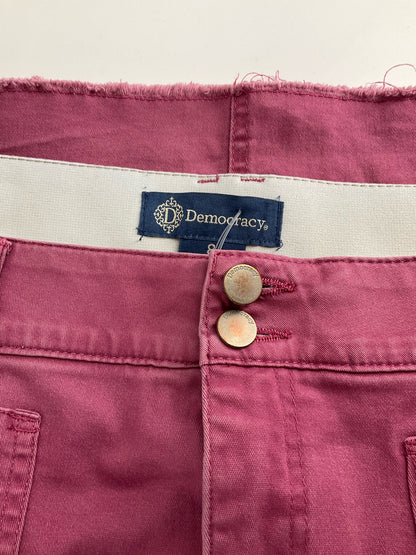 Democracy - Mauve Solid Pre-Owned Ladies Skirt - Size 8