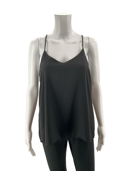 Bar III Black V-Neck Spaghetti Strap Cami Top Size Medium