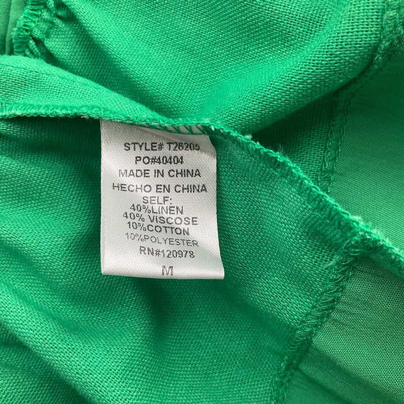 Entro Green Solid Top - Size Medium - Margaret’s Fine Consignment