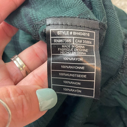 BB Dakota Green/Black Plaid Top - Size Small - Margaret’s Fine Consignment