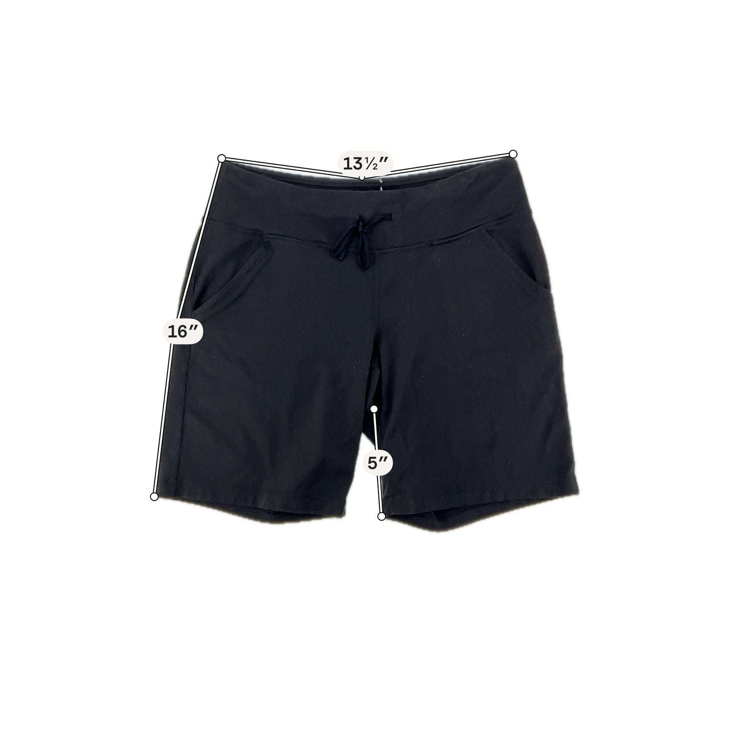 lucy Black Shorts lucypower™ Active Shorts Womens Size S Black 5" Inseam Athletic Pull On - Size S