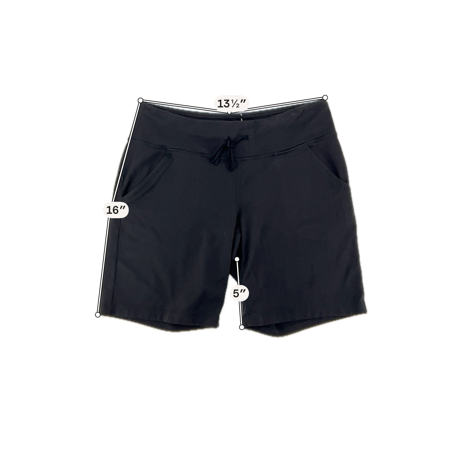 lucy Black Shorts lucypower™ Active Shorts Womens Size S Black 5" Inseam Athletic Pull On - Size S