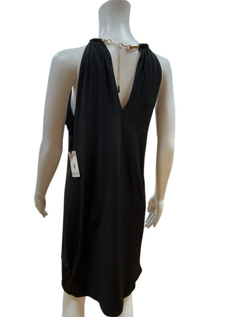 Kensie Size 10 Black Solid Dress - rear view