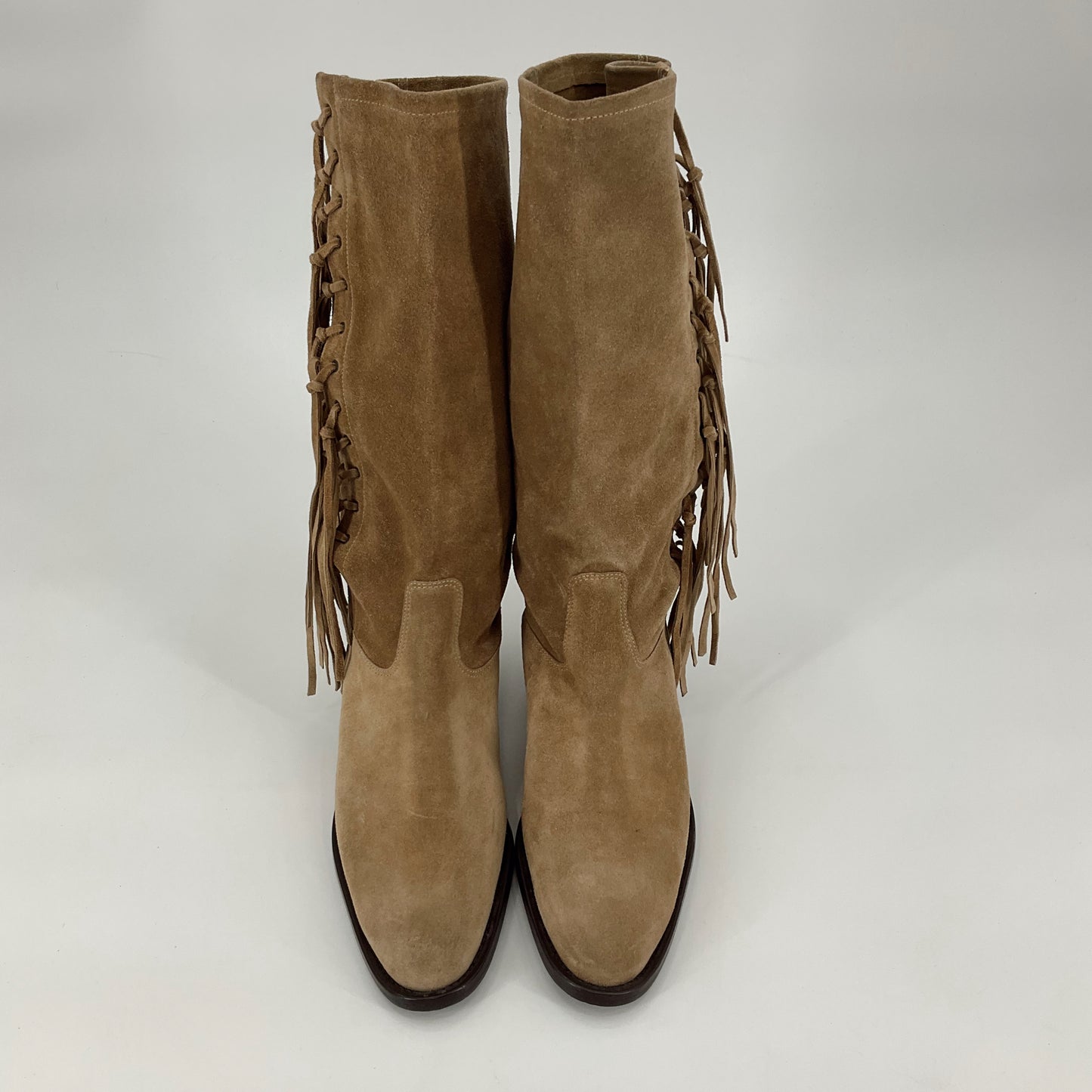 Coach Shoe Size 7 Tan Fringe Consignment Boots - Ladies