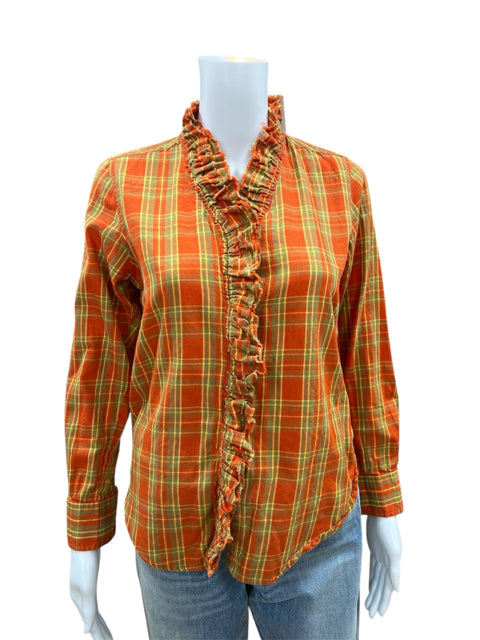 Tizzie Orange/Yellow Pre-Owned Ladies Top - Size Small - Margaret’s Fine Consignment