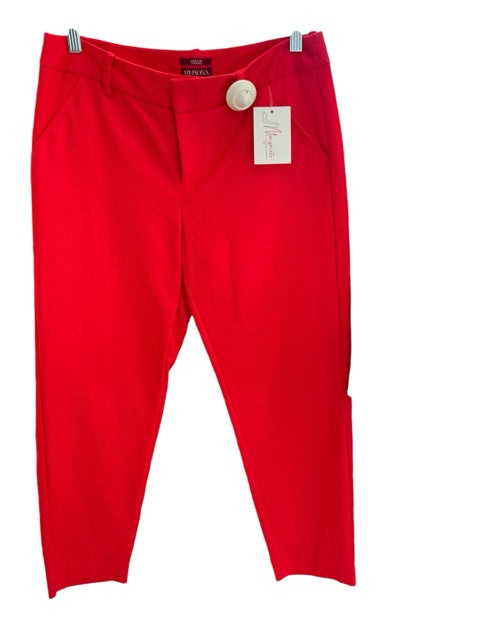 Merona Size 6 Red Solid Pants - Downstairs