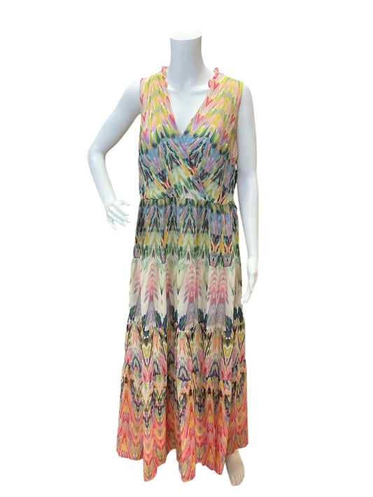 Danny & Nicole Size 10 Multi Print Consignment Ladies Dress