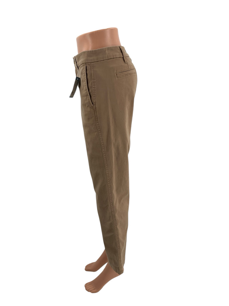 J Crew Dark Khaki Solid Ladies Pre-Owned Pants - Size 2 - Margaret’s Fine Consignment