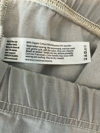 Eileen Fisher Gray Organic Cotton Stretch Jersey Pull-On Pants Size Small