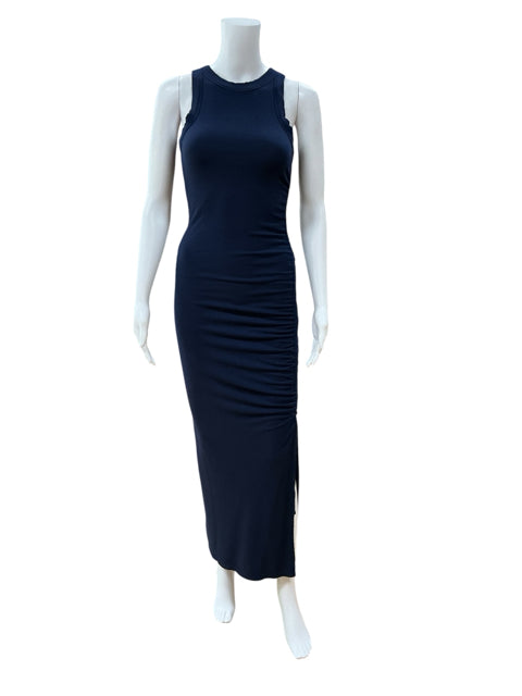 LOFT Beaches Navy Ribbed Knit Sleeveless Maxi Dress | Size Small - ONLINE ONLY