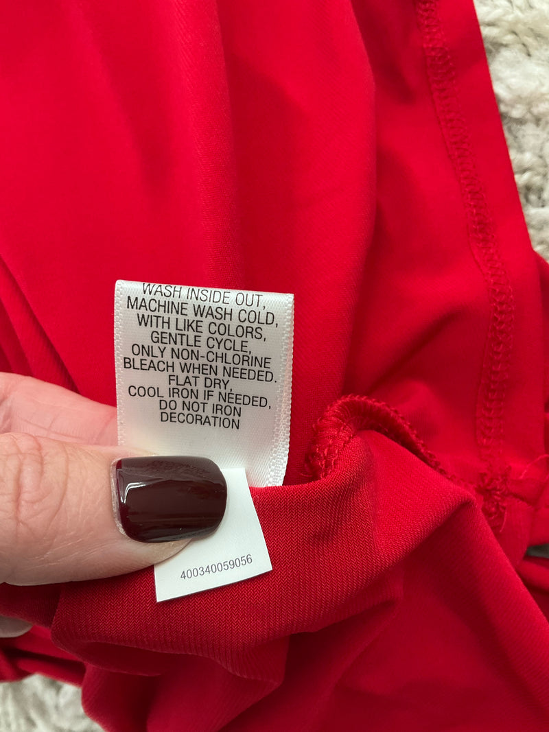 Dana Buchman Red Solid Pre-Owned Ladies New with Tags Top - Size Small