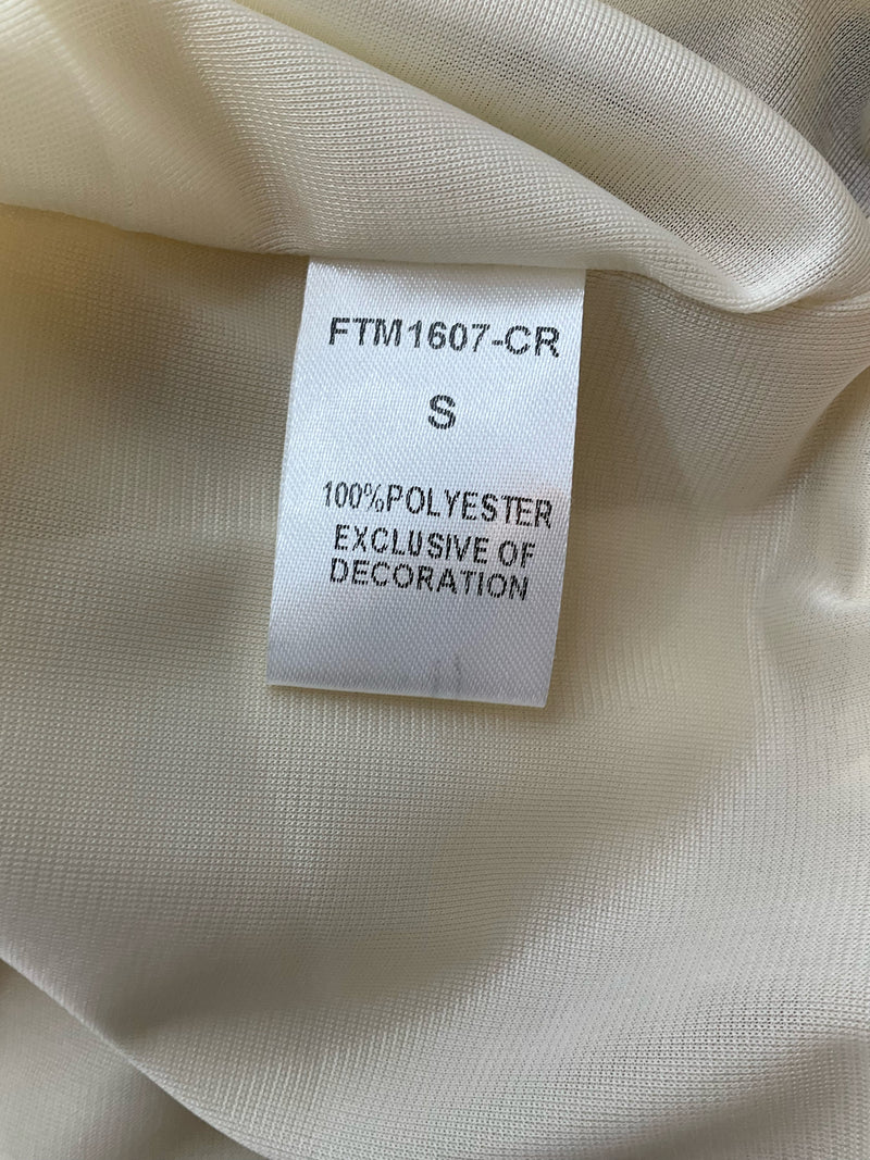 THML Tan/black Print Pre-Owned Ladies Dress - Size Small