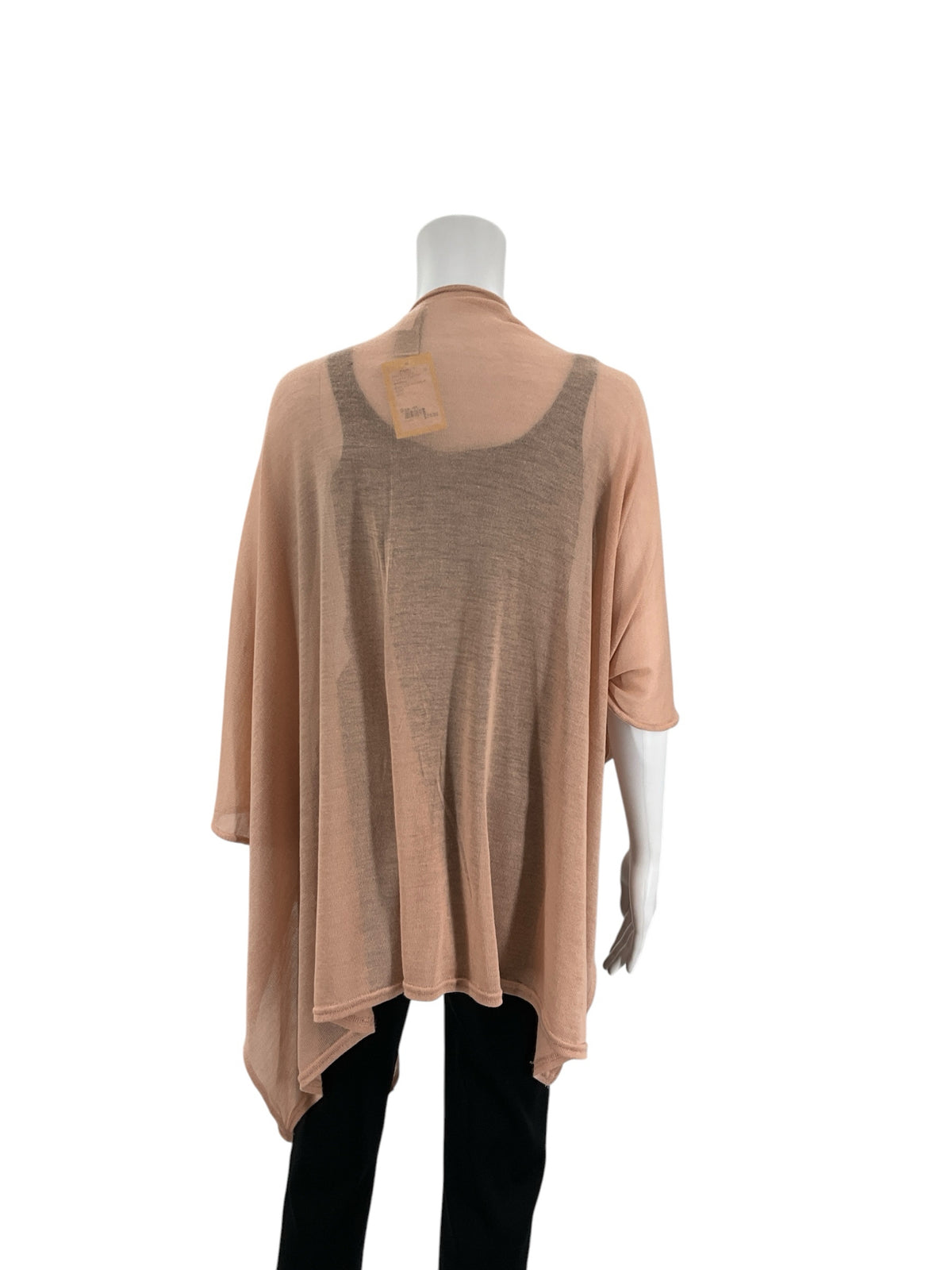Nordstrom Rack Blush Pink Open Front Waterfall Shrug One Size