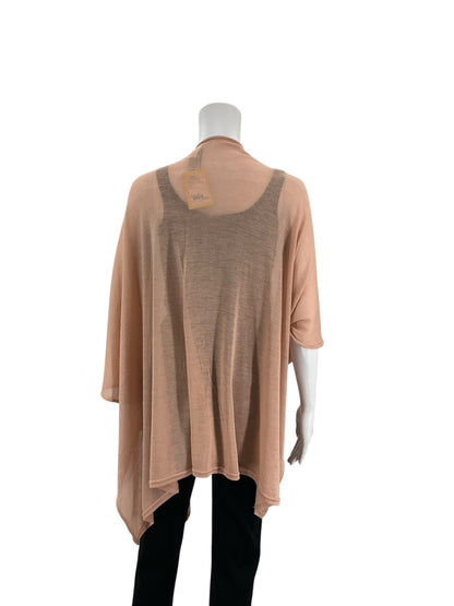 Nordstrom Rack Blush Pink Open Front Waterfall Shrug One Size