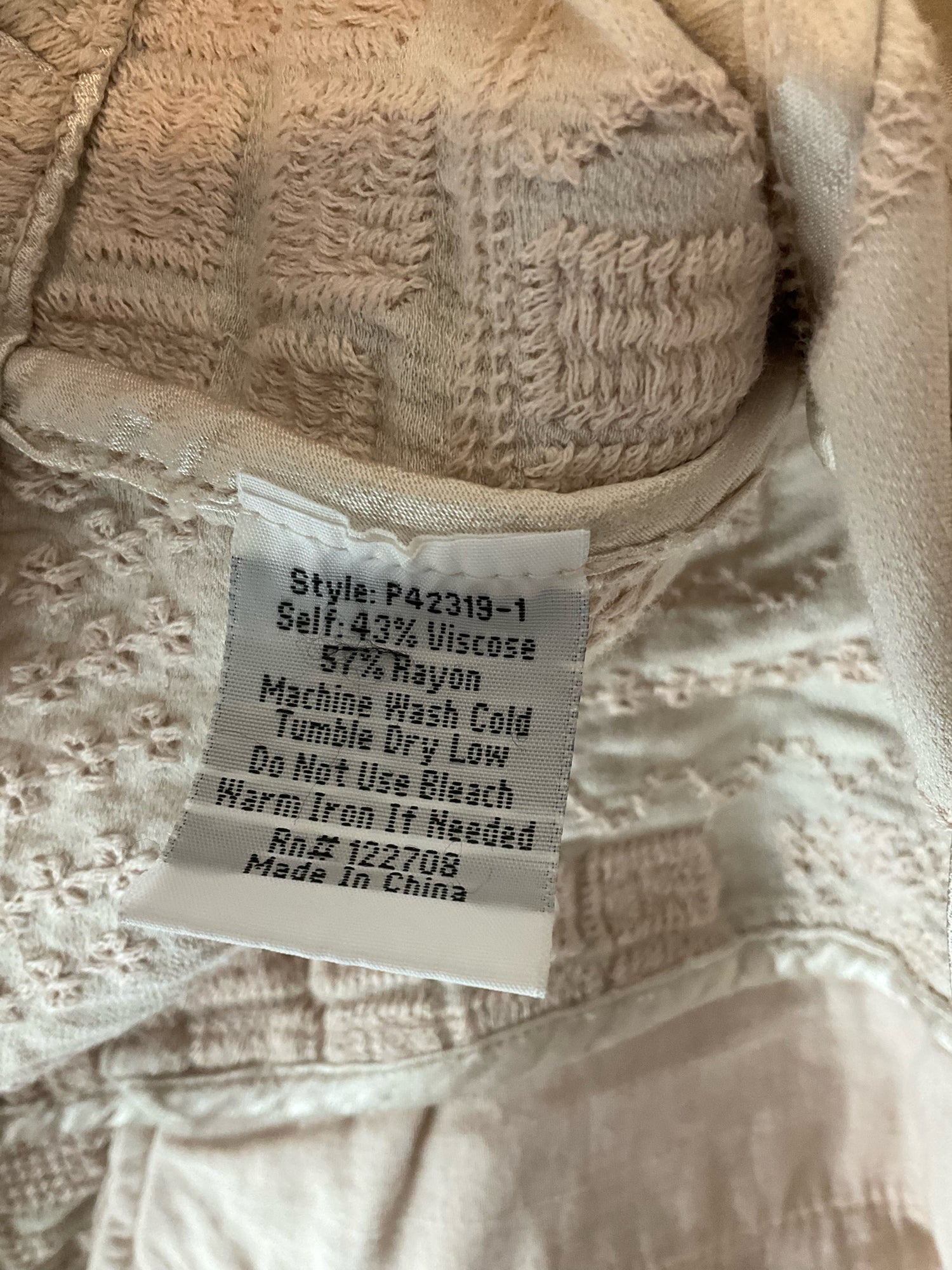 Johnny Was Giana Textured Embroidered Utility Jacket Cream Size Medium