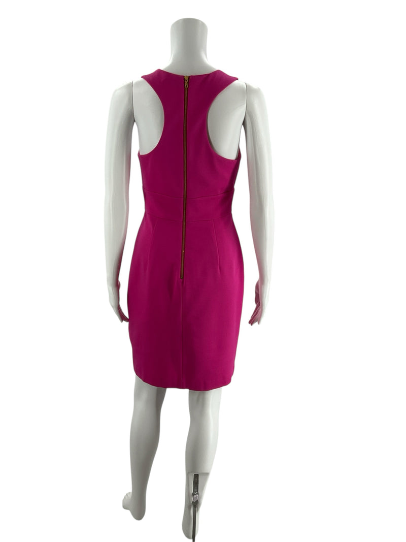 Donna Karan Black & Tan Belted Print Midi Dress – Size 2, New With Tags - Margaret’s Fine Consignment