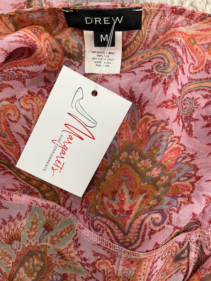 Drew Peach/Pink/Mint Pre-Owned Ladies Top - Size Medium