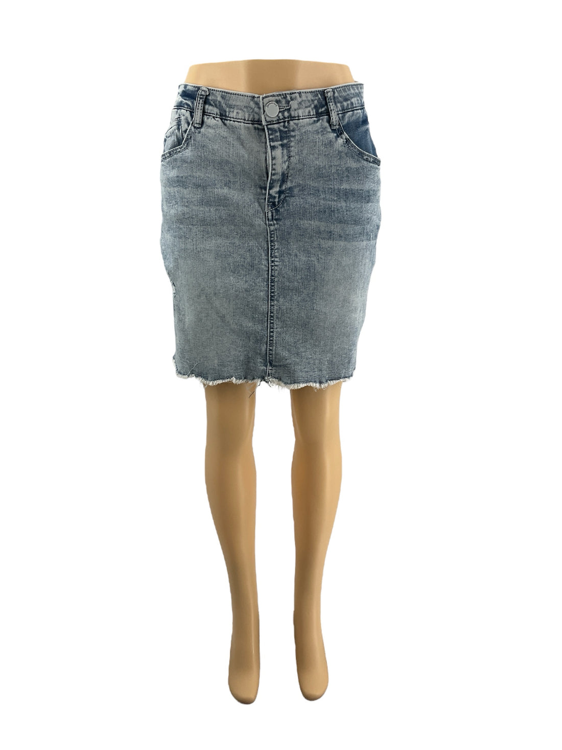 Democracy Blue Washed Pre-Owned Ladies Skirt - Size 8