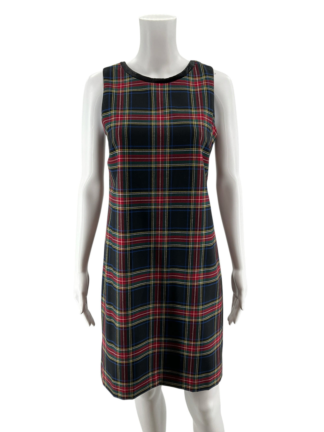 Talbots Tartan Plaid Shift Dress Wool Blend NWT Petite Size 2P