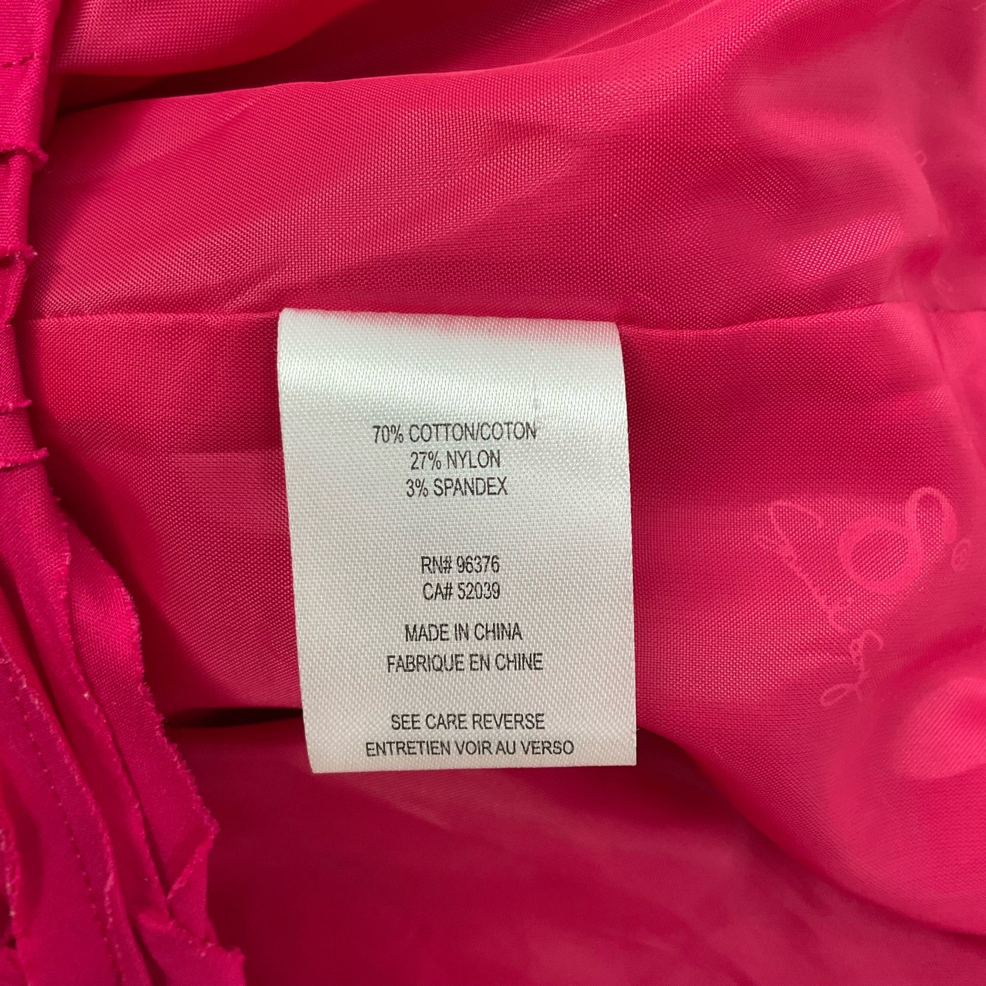 Samuel Dong Pink Textured Jacket Size Medium - information