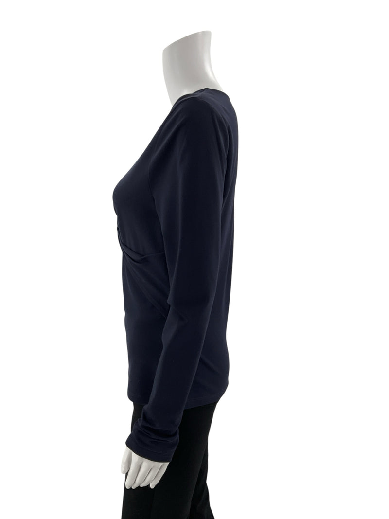 Boden Navy Solid Pre-Owned Ladies New with Tags Top - Size 10