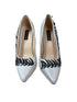 Sophia & Lee Clay Heels Clay Pointed Toe Stiletto Heels with Leaf Chain Embellishment Size 6 - Size 6