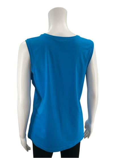 Peck & Peck Turquoise Tank Top Size Large - rear view