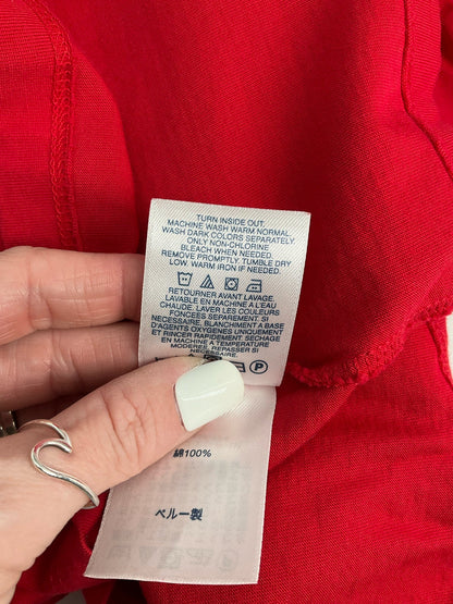 Lands End Red Solid Pre-Owned Ladies Casual Top -  Size 1X